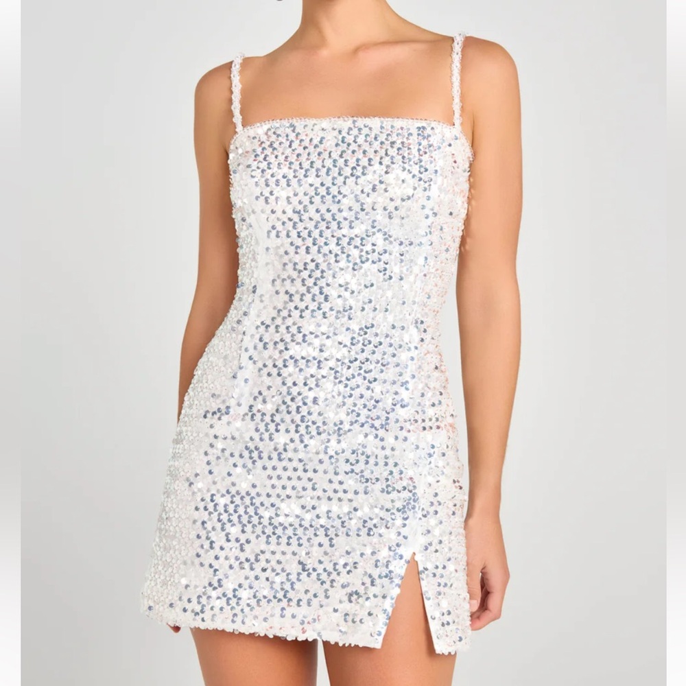 NADINE MERABI Gigi Silver Dress - Picture 3 of 11
